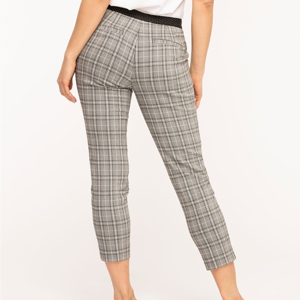 🆕 Cleo petite, size 2, brand new with tags, plaid slim leg ankle trousers